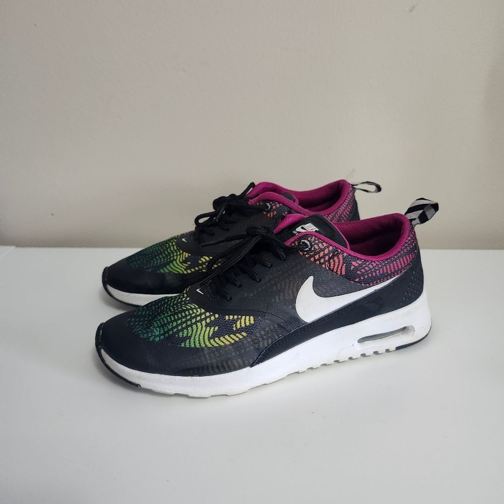 Nike Air Max Thea Multi Color Print Sneakers Womens 6.5